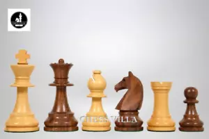 90s Reproduced 3.6" French Chavet Championship Tournament Chess Pieces Only Set - Picture 1 of 8