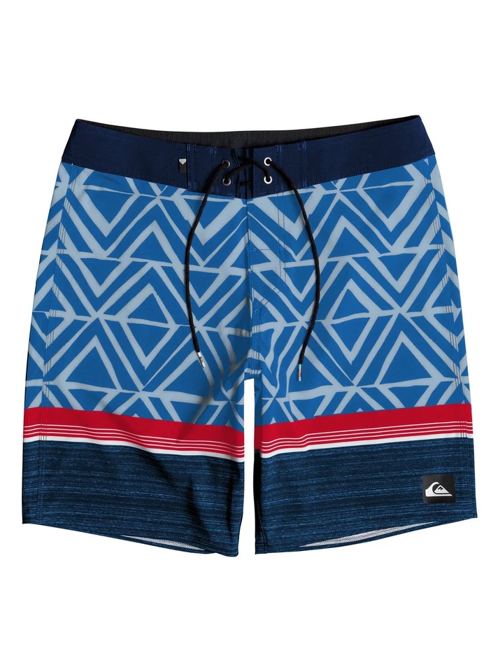 NOVO SHORTS DE TABULEIRO MASCULINO QUIKSILVER laje lapu 20 com elástico - Imagem 1 de 1