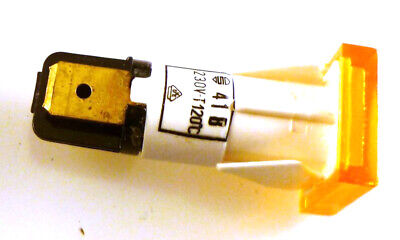 Amber 230VAC Neon Indicator Square Lens Type 41B MBH014G • 4£