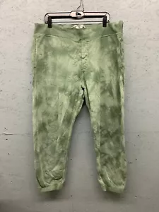 Rag & Bone Sweatpants Men's XL Green Tie-Dye Joggers Organic Cotton Stretch - Picture 1 of 8