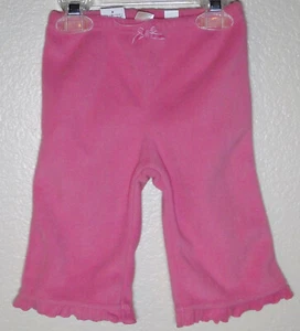 NEW Baby Girl The Children's Place Pink Glacier Fleece Pants Ruffles 6-9 Months - Picture 1 of 2