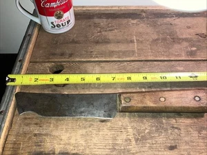 Vintage 12” Cane Machete Corn Knife w/ 7” Steel Blade & Split Walnut Handle - Picture 1 of 6