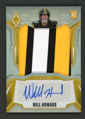 2025 Phoenix Will Howard RPS Rookie Patch Auto RC Silver Prizm #113/149 Steelers - Image 1 of 2