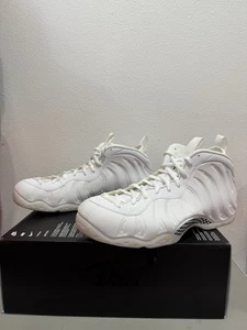 Nike Air Foamposite One Triple White HJ5195-100 men size 13 New Fast ship - Picture 1 of 6
