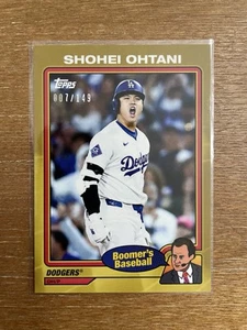 2024 Topps x Chris Berman: Boomer's Baseball #2 Shohei Ohtani dorado/149 como nuevo - Imagen 1 de 11