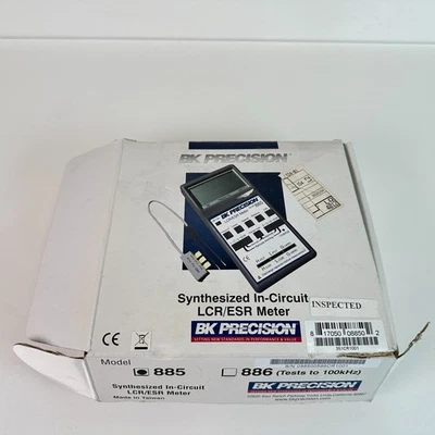 B&K PRECISION 885 Meter Synthesized In-Circuit LCR/ESR Meter BK Precision w/ Box - Image 1 of 4