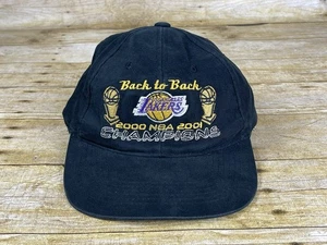 2000 2001 Back to Back NBA Finals Champions Los Angeles Lakers schwarze Mütze - Bild 1 von 6