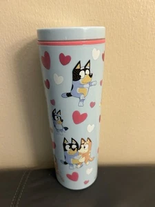 Vaso Bluey 23oz Día de San Valentín Nuevo Sin Pajita - Imagen 1 de 3