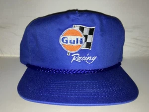 Vtg Gulf Racing Snapback Hat Cap Nascar Rare 90s Nwot Gas Motor Lemans Deadstock - Picture 1 of 2