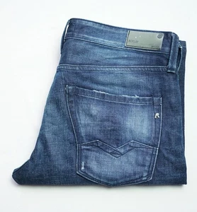 Jeans uomo Replay Waitom slim dritto taglia W34 L34 L large bottone mosca M983 - Foto 1 di 12