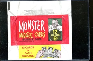 1963 63 MONSTER MIDGEE CARDS WRAPPER - Picture 1 of 1