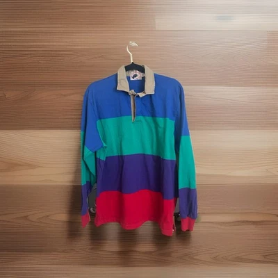 Vintage Boston Traders Sports Rugby Long Sleeve Shirt 🏉 - Image 1 of 4