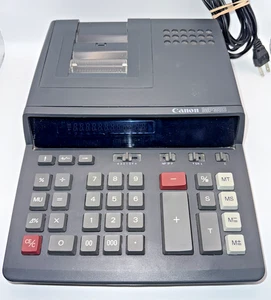 Canon MP31D Black/Red Printing Desktop Office Adding Machine Calculator - Tested - Picture 1 of 6