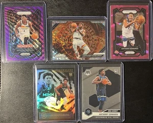 Lote de tarjetas de novato y tarjetas paralelas de Anthony Edwards - Imagen 1 de 6