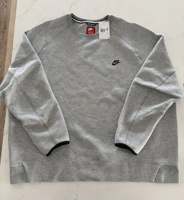 Sudadera Nike Sportswear Tech polar cuello redondo FB7916-063 para hombre talla 4XL Foto 1 de 3