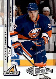 2010-11 Pinnacle Islanders Hockey Card #208 Nino Niederreiter Rookie