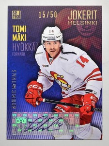 2016-17 KHL Jokerit Helsinki Autograph #JOK-AUT-015 Tomi Maki 15/50