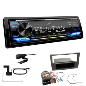 JVC KD-X472DBT Media Autoradio Bluetooth DAB+ für Opel Astra H charcoal-metallic - Bild 1 von 6