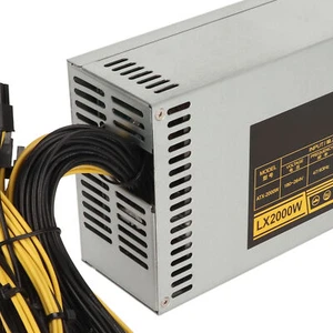 2000W Mining Power Supply Modular Mining PC Power PSU Supports 8 GPU Rig For ETH - Picture 1 of 12