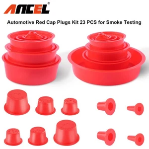 ANCEL 23 Pcs Leak Detector Cap Plugs Kit for Automotive EVAP Smoke Machine - Picture 1 of 10