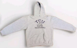 SOFFE TCU HORNED FROGS Hoodie Sweatshirt Boys Youth Size 18-20 XL (ADULT SMALL) - Picture 1 of 6