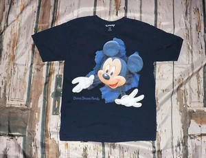 Disney Topolino Blu Navy Disegno fronte e retro Gioventù Grande 10/12 - Foto 1 di 3