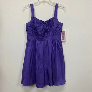 Hailey Logan women's purple A-line dress size 11/12 Junior Evening Wedding Party - Picture 1 of 6