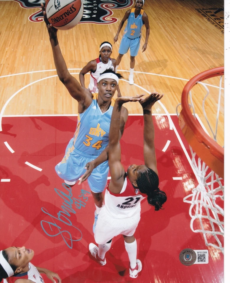 SYLVIA FOWLES signed (CHICAGO SKY) WNBA basketball 8X10 photo BECKETT BF81399 - Image 1 of 1