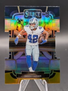 2023 Select Football Concourse Blac/Yellow Die-Cut RC Deuce Vaughn Cowboys No.28 - Picture 1 of 2