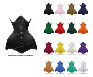 Heavy Duty 26 Double Steel Boned Waist Training Cotton Underbust Corset #8715-OT - Picture 1 of 50