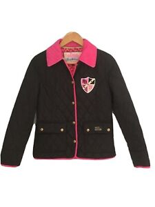 Pauls Boutique Ladies Black Pink Jacket Size XS Good Condition