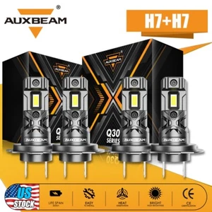 H7+H7 LED Headlight Combo Bulbs Kit High & Low Beam 24000LM Super White Bright - Picture 1 of 12