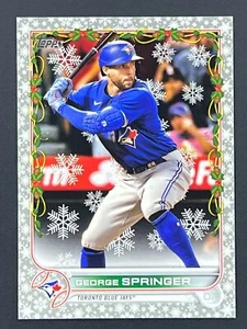 GEORGE SPRINGER 2022 Topps Holiday Metallic Snowflake #HW72 Blue Jays - Picture 1 of 2