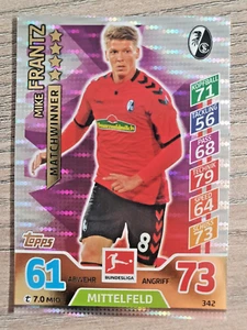 Topps Match Attax 17/18 - 342 - Mike Frantz. SC Freiburg. Matchwinner - Bild 1 von 1