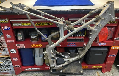 2007 Kawasaki KX85 KX100 OEM Frame Chassis Subframe Engine Cradle 07 WITH/PAPERS - Image 1 of 4