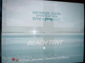 Tesalate Turquoise Portable Outdoor Windproof UV Protection Beach Tent 10x10 FT - Picture 1 of 5