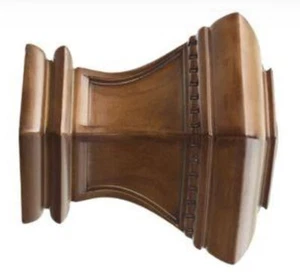 Kirsch Wood Trends 2" Bristol Finial 46810 085 Walnut for use with 2" Pole - Picture 1 of 6