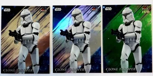 🔥2018 STAR WARS FINEST CLONE TROOPER #25 Base & Refractor & Green /99 RARE🔥 - Picture 1 of 2
