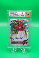 2022 Bowman Chrome Prospect Auto Atomic Refractor /100 Yasser Mercedes BGS 9 TS8