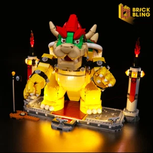 Kit de luces LED BrickBling para LEGO The Mighty Bowser 71411 (versión estándar) - Imagen 1 de 10