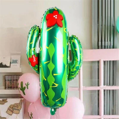Globos de cactus de papel de aluminio hogar Hawaii decoración de fiestas juguetes para niños regalo Foto 1 de 2
