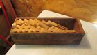 Antique Kraft Wood Cheese Box &  24 Wood Clothespins