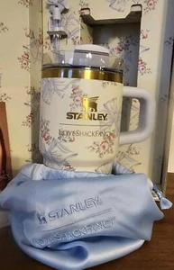 Full Pics! Stanley ๐ Rosa Beaux ๐ Love Shack Fancy 20oz ๐ Blue Quencher LSF - Picture 1 of 20