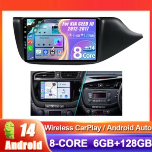 6G+128GB Autoradio für Kia Ceed JD 2012-2017 Carplay Navi Android 14 SWC DSP - Bild 1 von 18