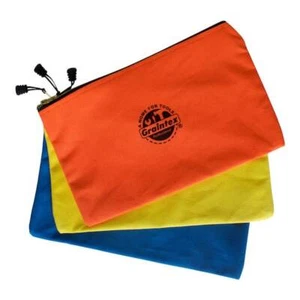 12-1/2 in. Multi-Color Canvas Heavy Duty Zipper Bag Small Tool Storage 3 Pack - Picture 1 of 1