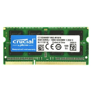 Crucial 8GB 1866MHz DDR3L SODIMM RAM PC3L-14900 Notebook Memory CT102464BF186D - Picture 1 of 4