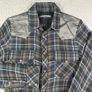 Vintage Chrome Hearts Hemd Herren S Western Gaze Flanell kariert Druckknopf 90er - Bild 1 von 17