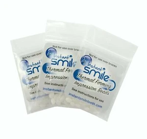 Fitting Beads, Thermal Adhesive Glue For Fake Tooth Dentures, Smile Teeth, 3 PCK - Picture 1 of 3