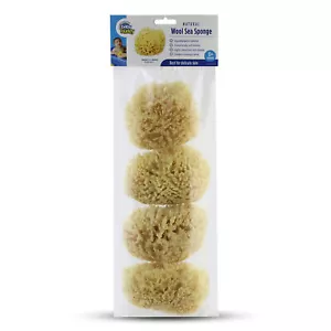 Baby Buddy Spugna da Bagno Naturale per Bambini 4 Pollici Ultra Morbida Lana di Mare Biodegradabile 4pz - Foto 1 di 7