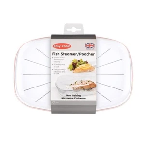 Easy Cook Pendeford Forno a Microonde Vaporiera/Cacconiera per Pesci, Set di 1, Trasparente Facile da Pulire - Foto 1 di 3